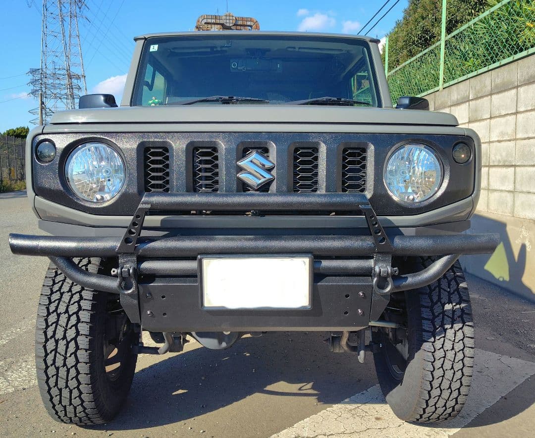 ゆゆゆジムニー　jb64 jb74 フロントバンパー　しし狩りバンパー