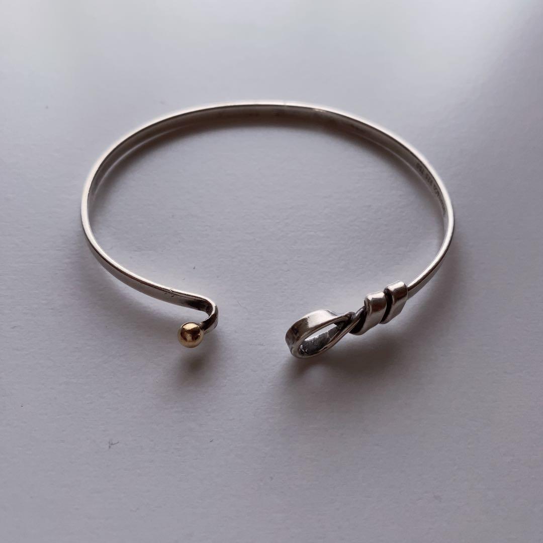 ティファニーフックアンドアイバングル925 750