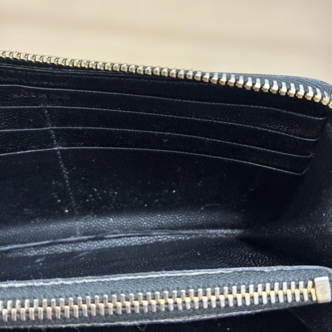 SAINT LAURENT ブラックレザー 長財布