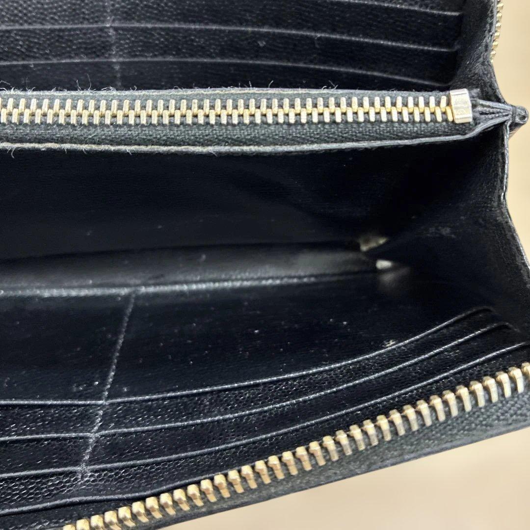 SAINT LAURENT ブラックレザー 長財布