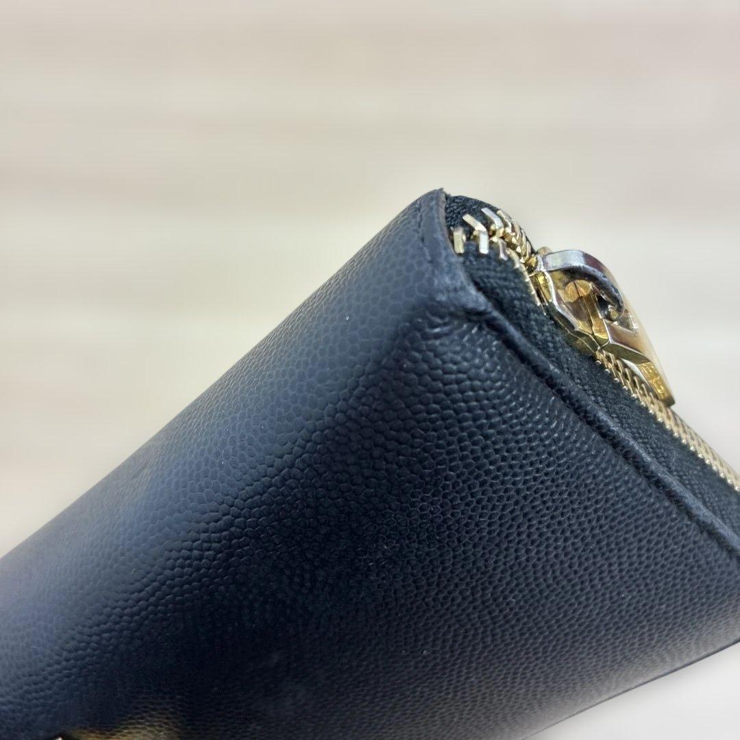 SAINT LAURENT ブラックレザー 長財布