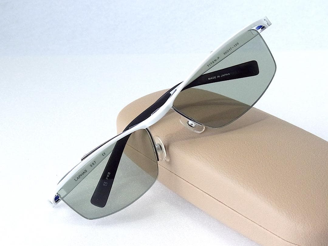 激レア！ LAPHAS 跳ね上げ式 サングラス 未使用 チタン製 日本製