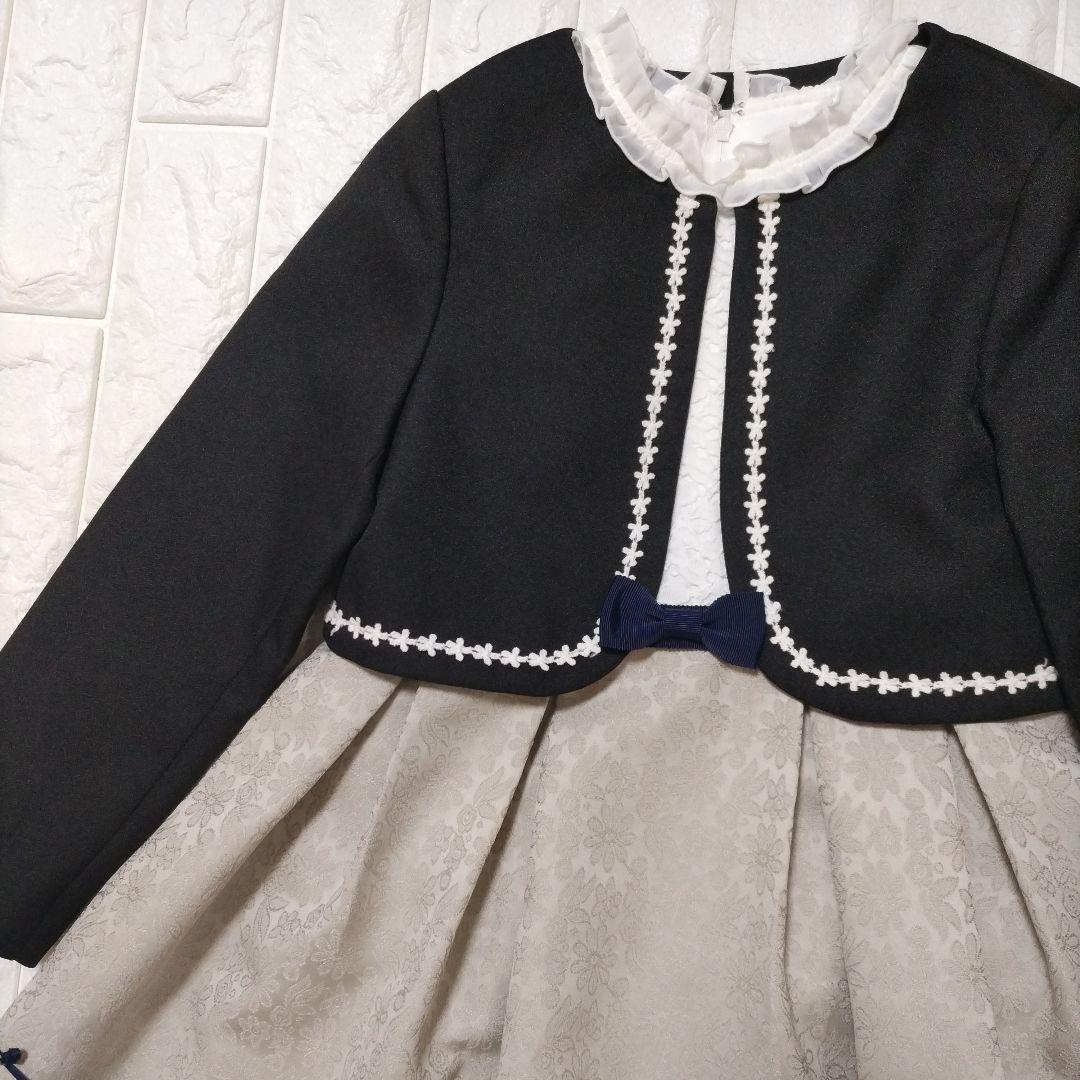 【120】a.v.v セレモニーフォーマル ボレロ ワンピース フラワー リボン