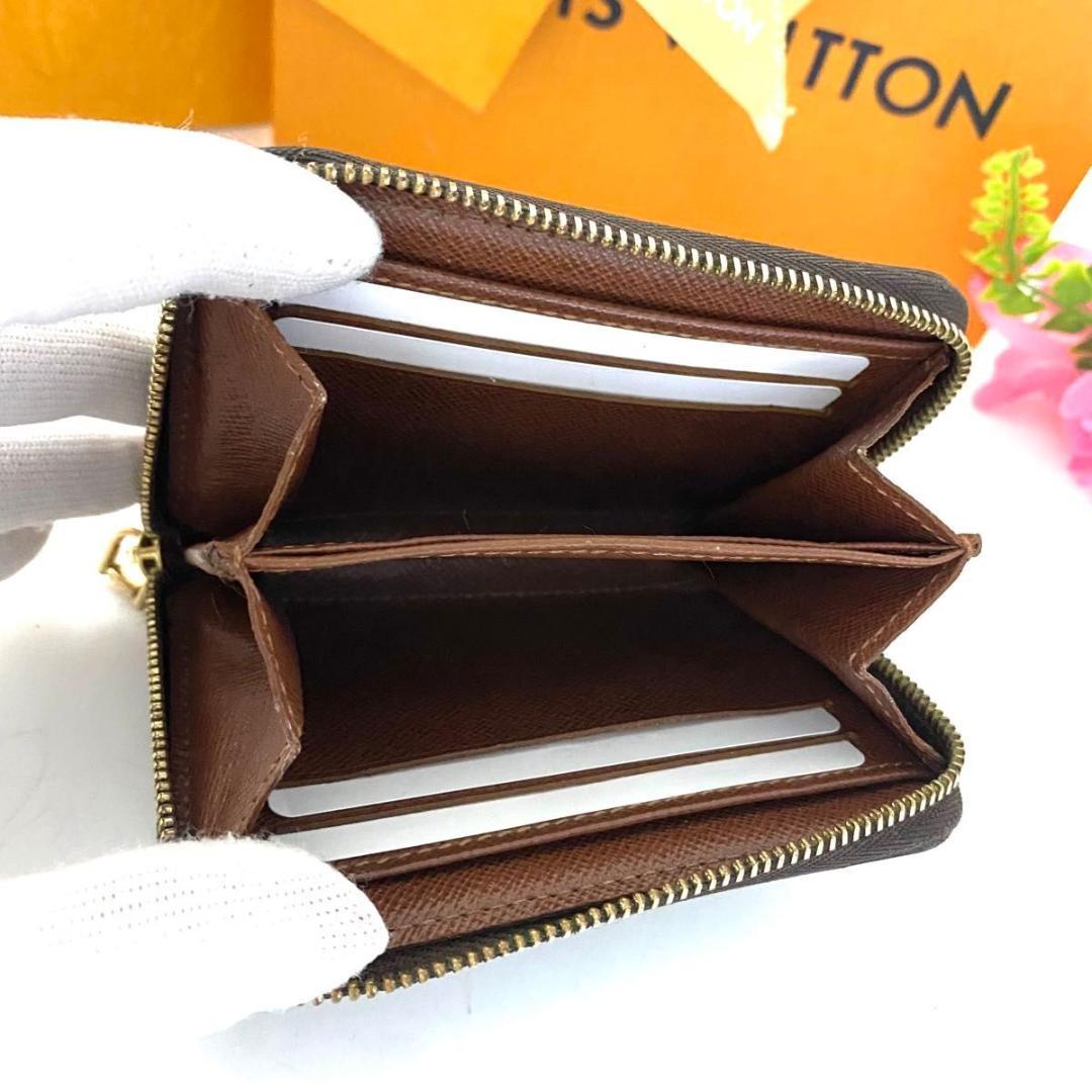 ルイ ヴィトン◎モノグラム パース ラウンドファスナー ケース 茶色