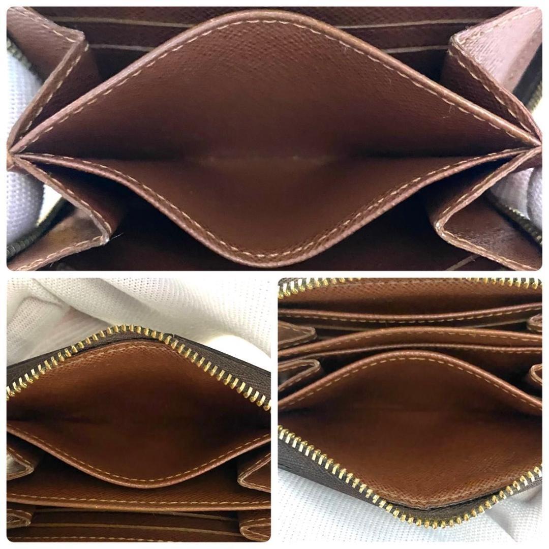 ルイ ヴィトン◎モノグラム パース ラウンドファスナー ケース 茶色