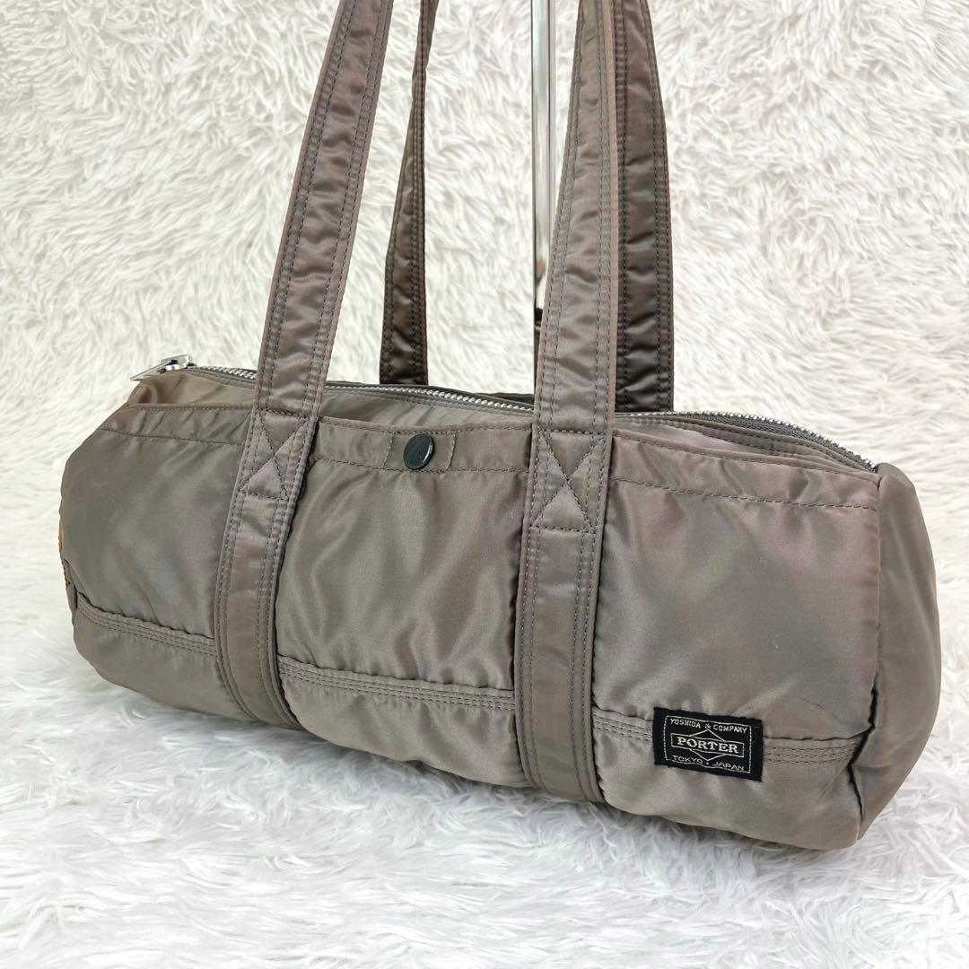 希少 ポーター タンカー ドラム ミニボストン S シルバーグレー 男女兼用