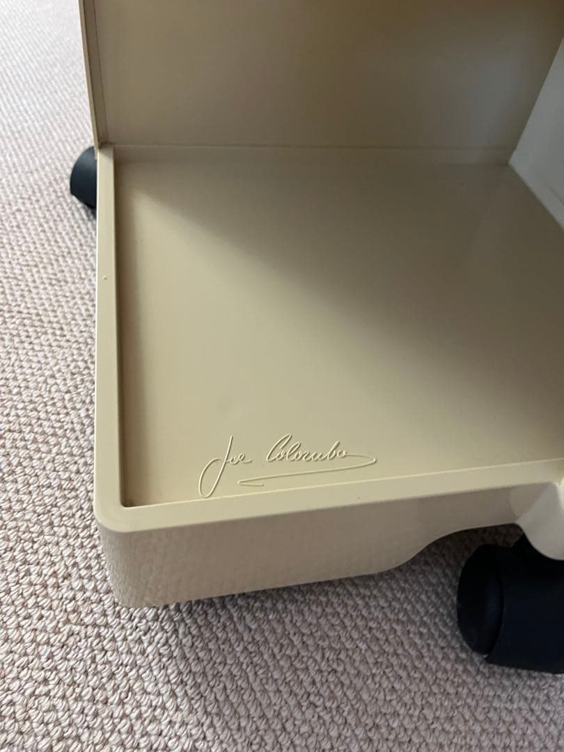 【お値下げ！！】ボビーワゴン ベージュB-LINE 正規品 5段棚×3段ポケット