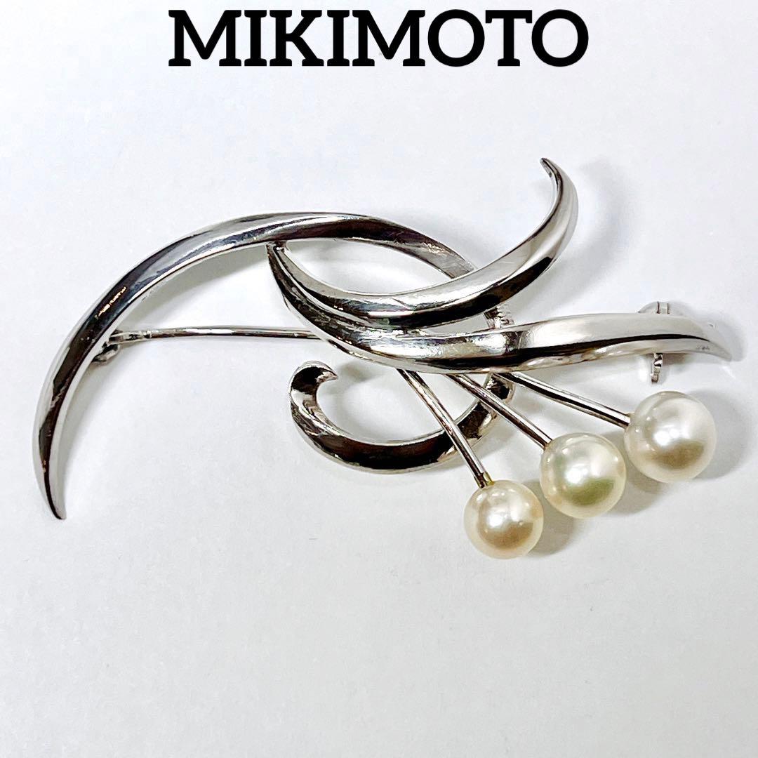 美品✨MIKIMOTO ミキモト パール　ブローチ　コサージュ