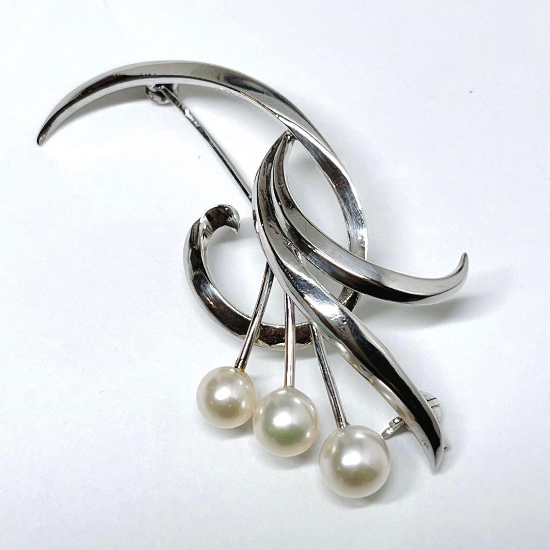 美品✨MIKIMOTO ミキモト パール　ブローチ　コサージュ