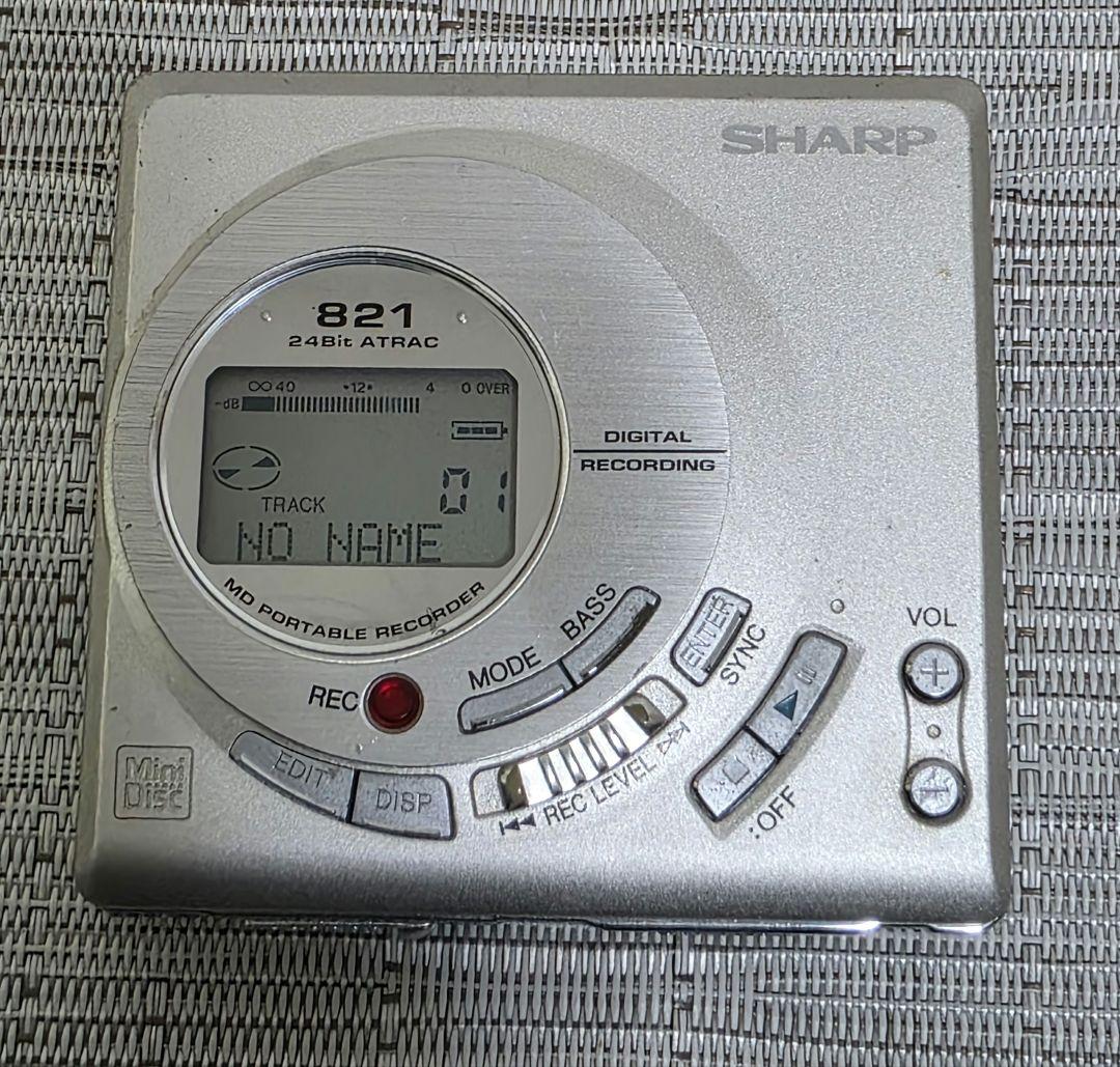 SHARP　シャープ MD-MT821-S 電池付