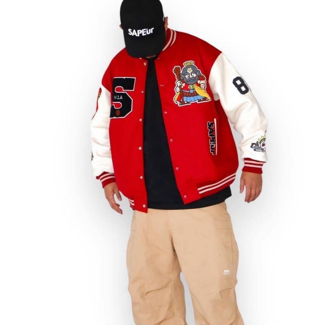 SAPEur サプール　ビックリマン　スタジャン 赤XXL 新品