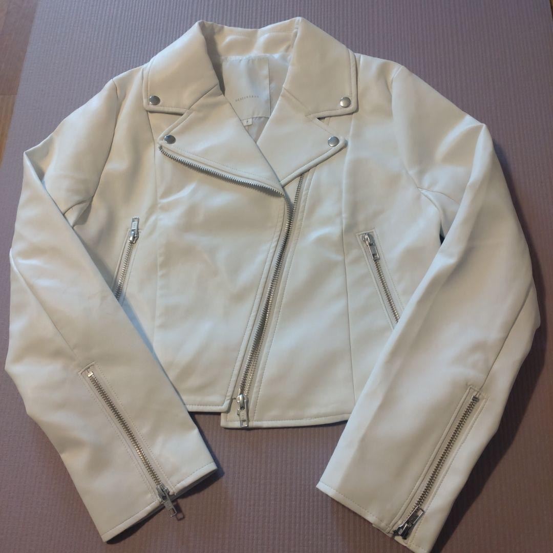 MERCURYDUO ライダースジャケット オフホワイト