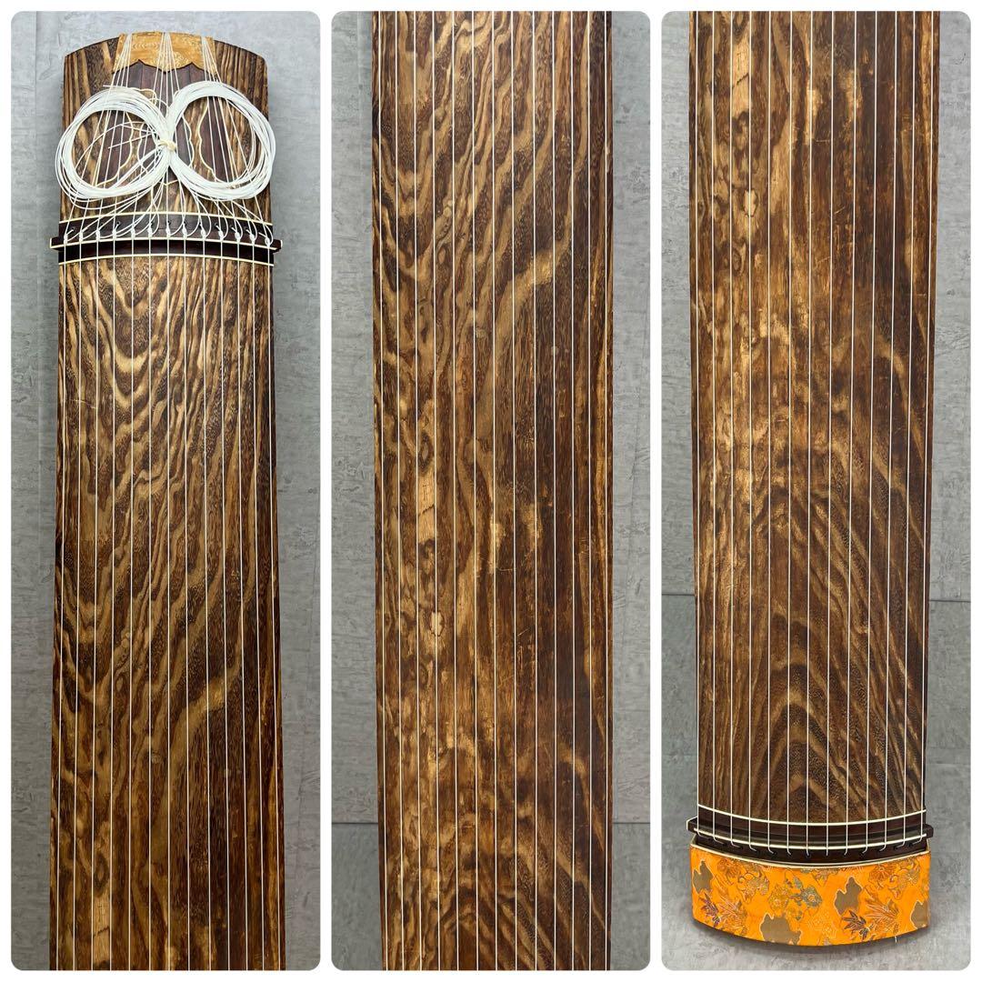 琴　高級上角作り　13弦　すだれ彫り　琴柱　爪　和楽器　弦楽器　初心者　練習