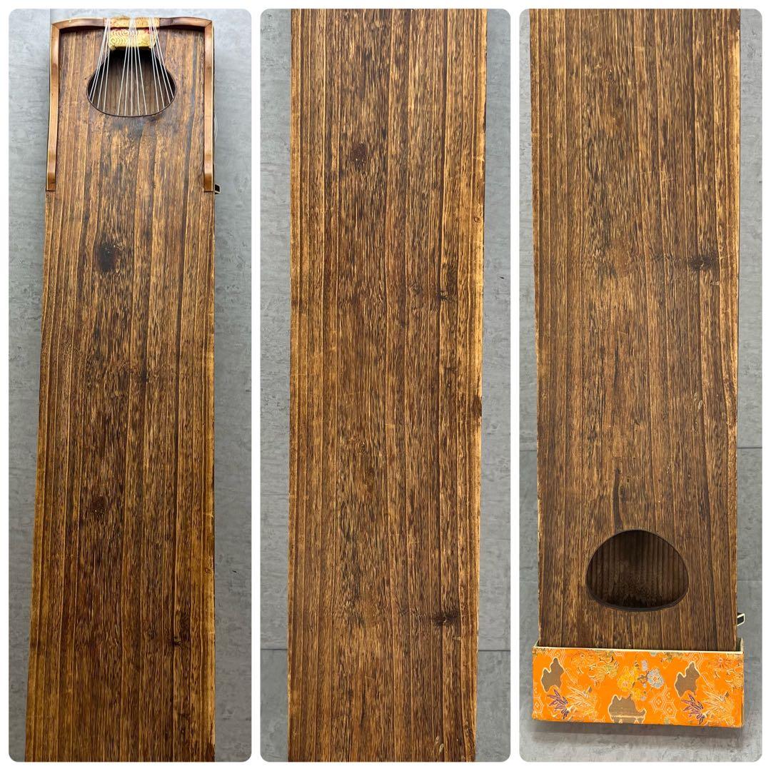 琴　高級上角作り　13弦　すだれ彫り　琴柱　爪　和楽器　弦楽器　初心者　練習