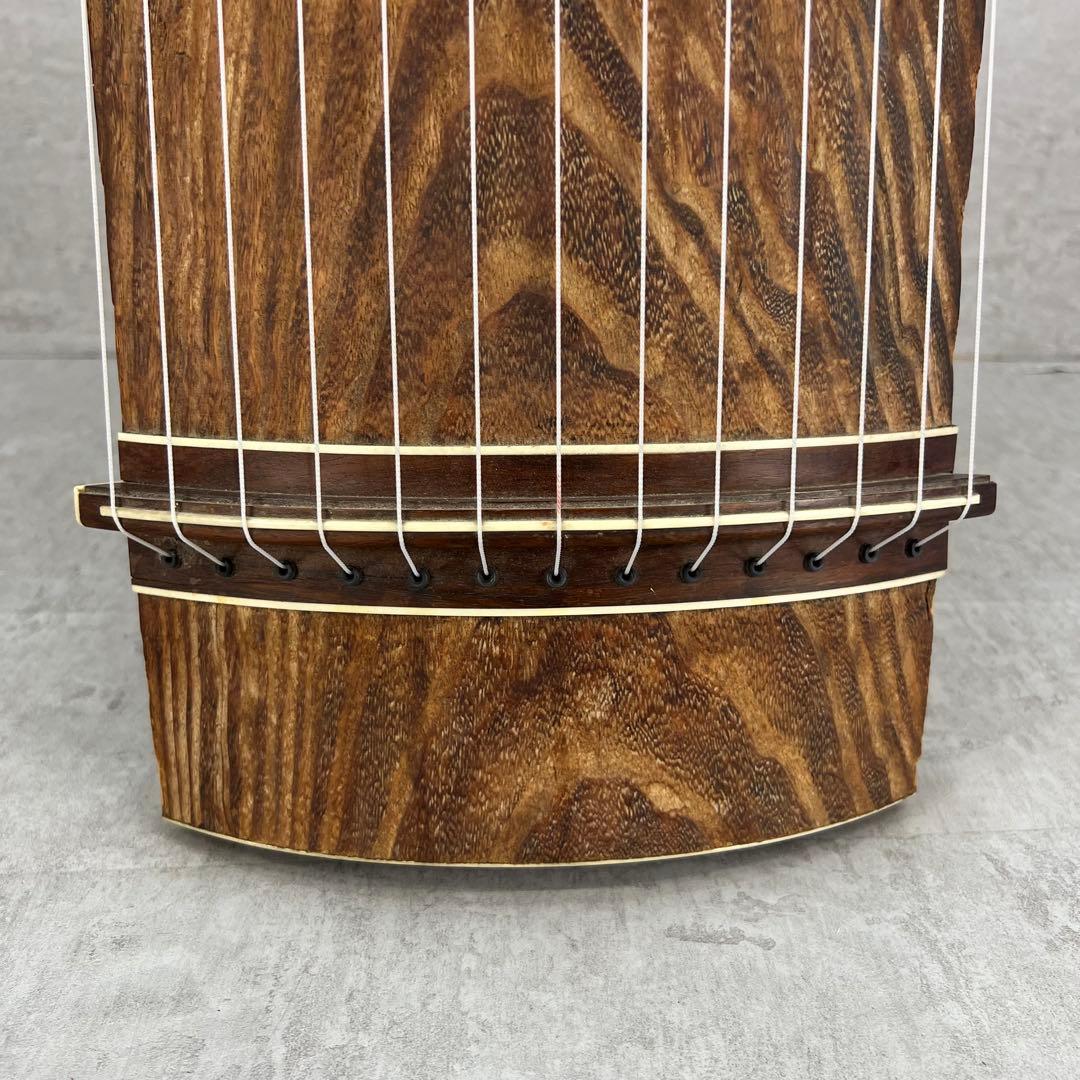 琴　高級上角作り　13弦　すだれ彫り　琴柱　爪　和楽器　弦楽器　初心者　練習