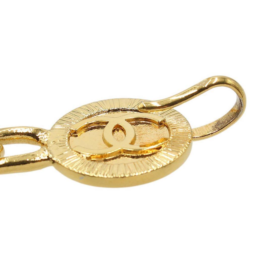 Q2598 美品 シャネル ココマーク シングル チェーンベルト