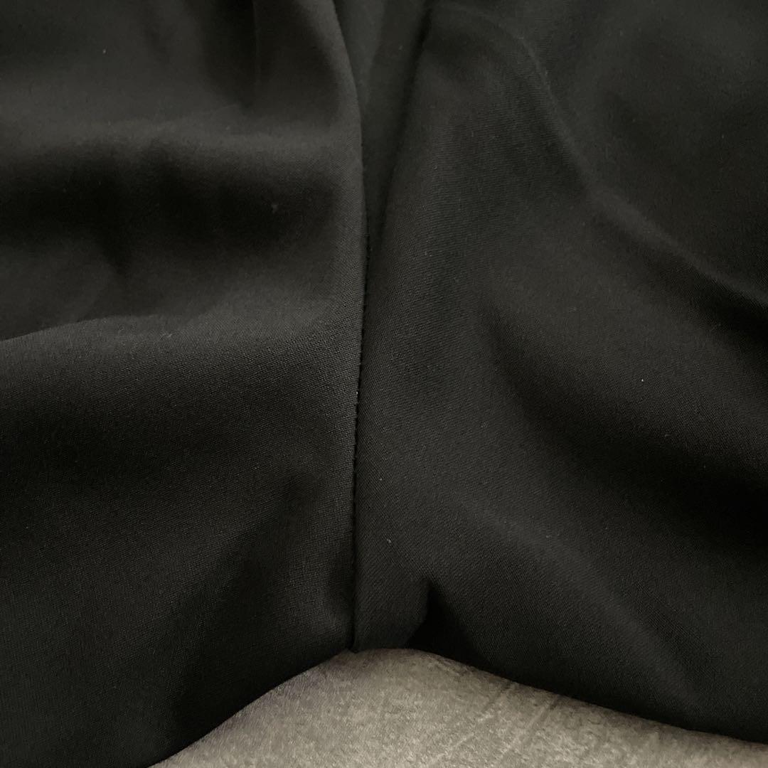 極上 漆黒ウール 黒金ボタン ダブルブレストスーツ OLD CELINEネクタイ