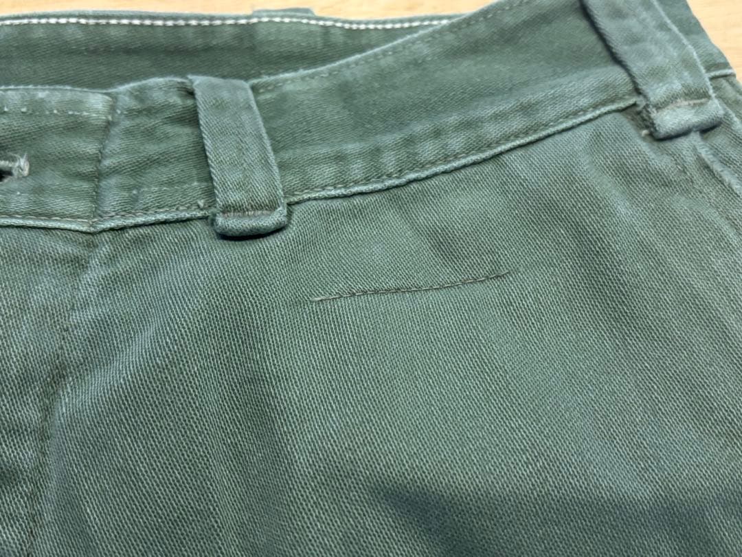 希少 40s 米軍実物 ベイカーパンツ 月桂樹ボタン ユーティリティ パンツ