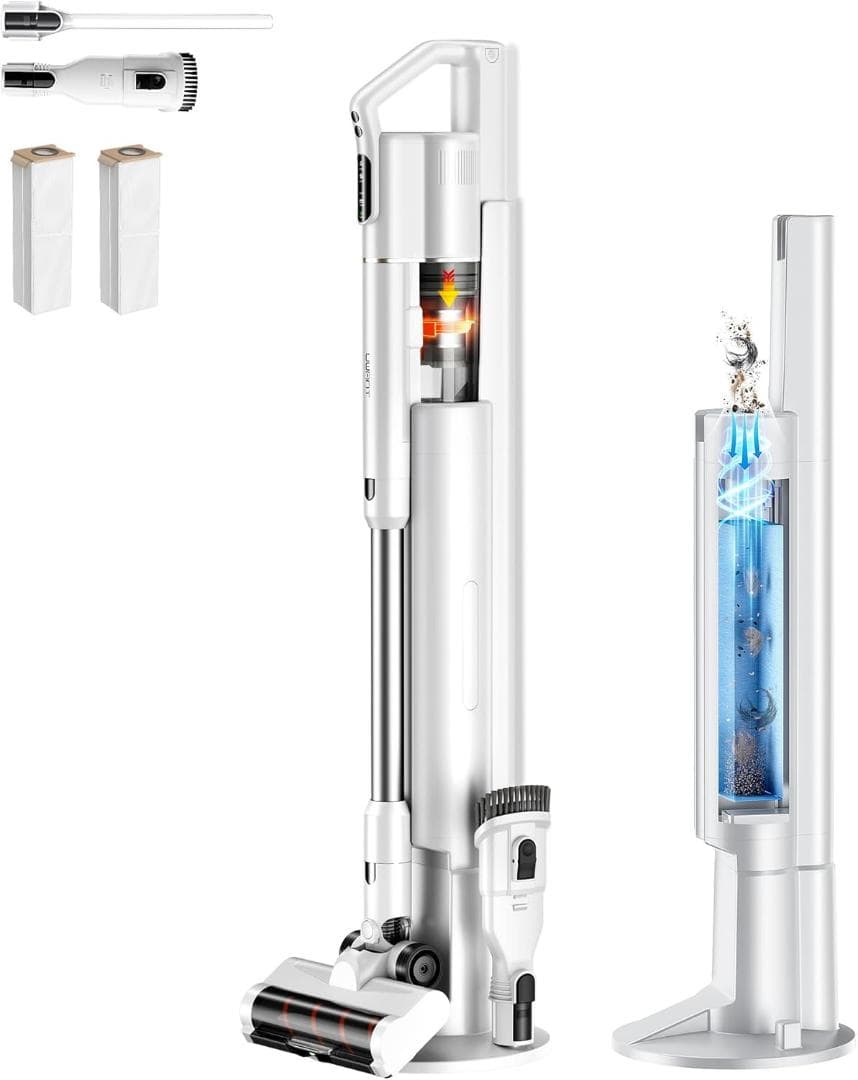 uwant 掃除機 自動ゴミ収集ドック 自動ダストカップクリーニング コードレス