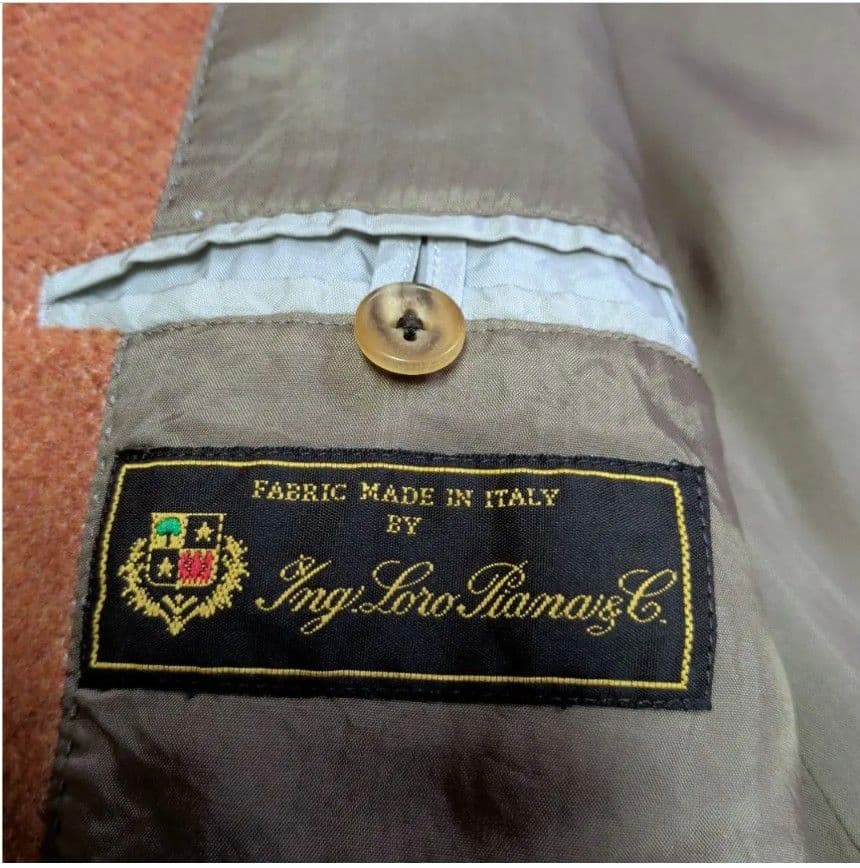 【極美品】papas　プラス　メンズ　L　ロロピアーナ　ジャケット　カシミヤ混