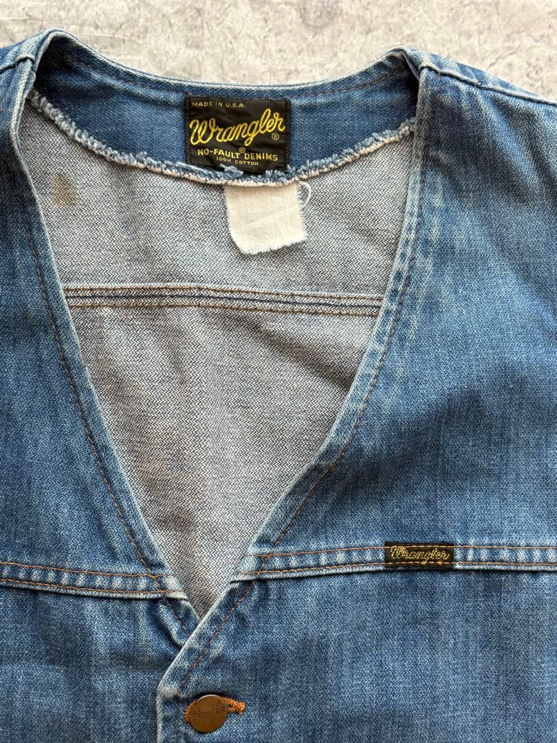 70〜80s Wrangler デニムベスト