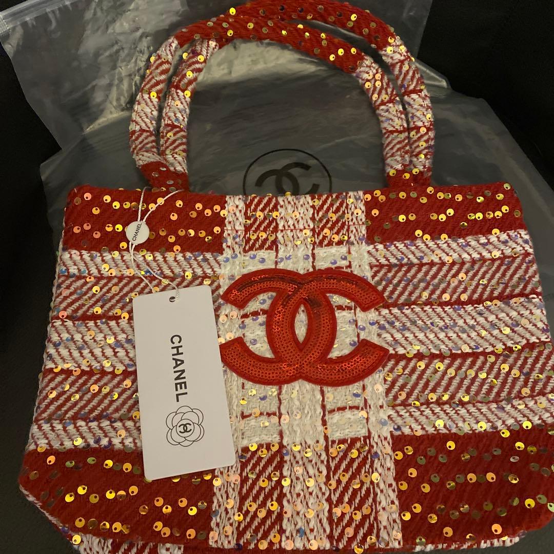 CHANEL スパンコール トートバッグ ノベルティ