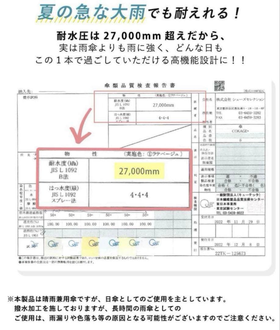 ◆COKAGE+ ACTIVE◆自動開閉 55cm 切り継ぎ パウダーブルー