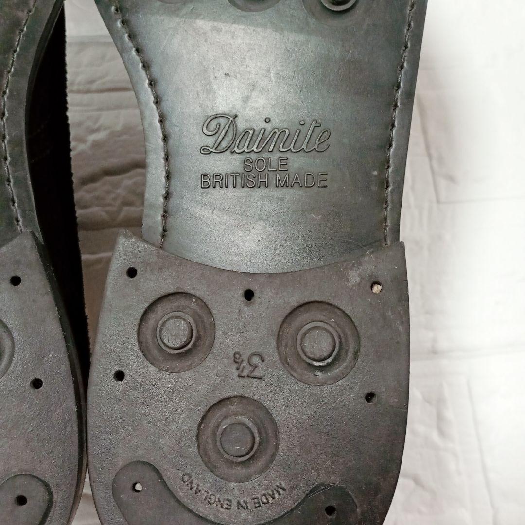 Berwick 3662 ブラック スエード ウィングチップシューズ