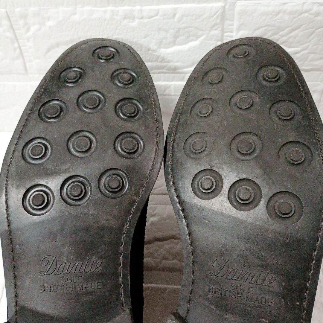 Berwick 3662 ブラック スエード ウィングチップシューズ