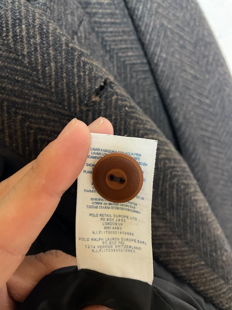 [美品]RRL（Double RL）ヘリンボーン ツイード テーラードジャケット