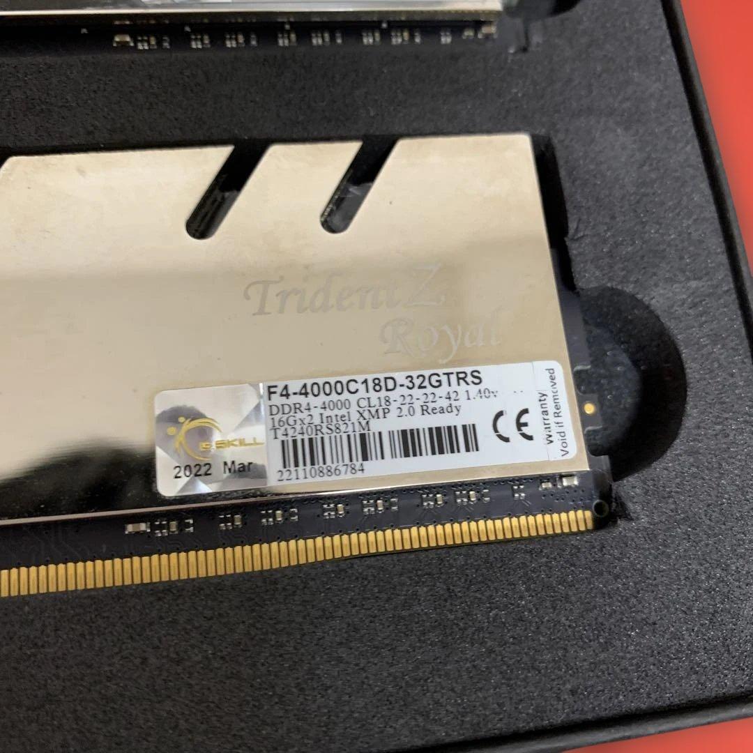 メモリー G.SKILL TridentZ  32GB DDR4 4000MHz