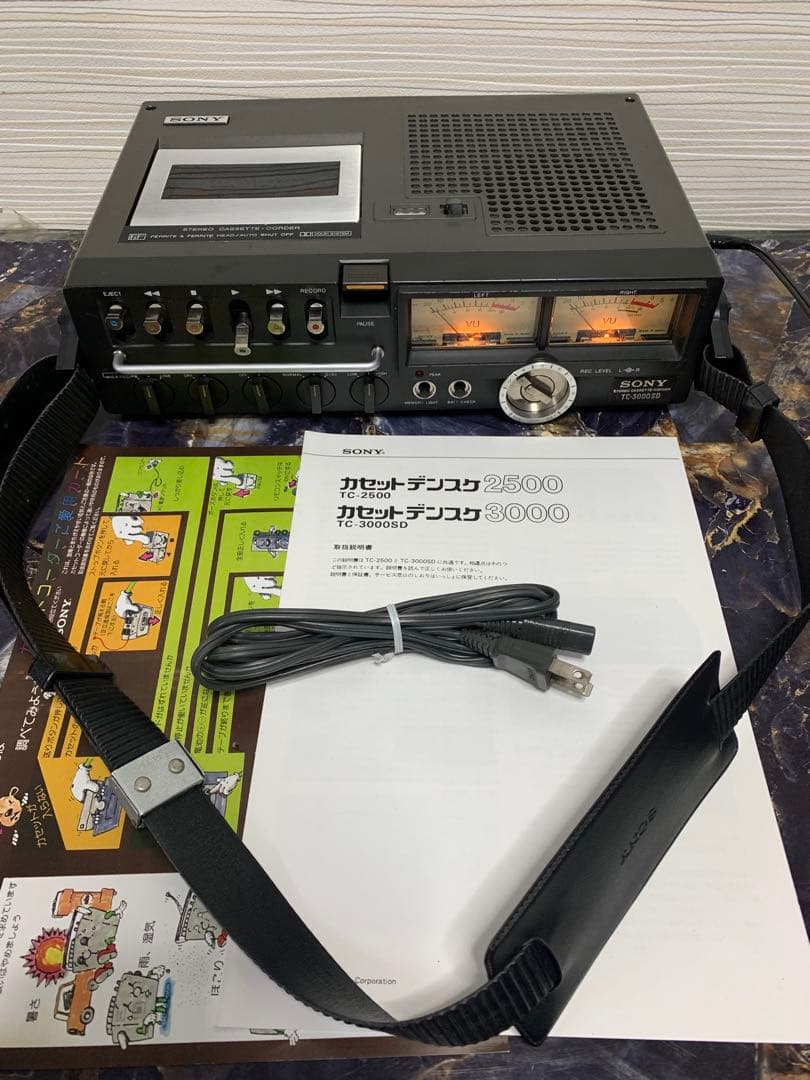 希少SONYソニー TC-3000 SDデンスケ3000カセット中古品動作品美品