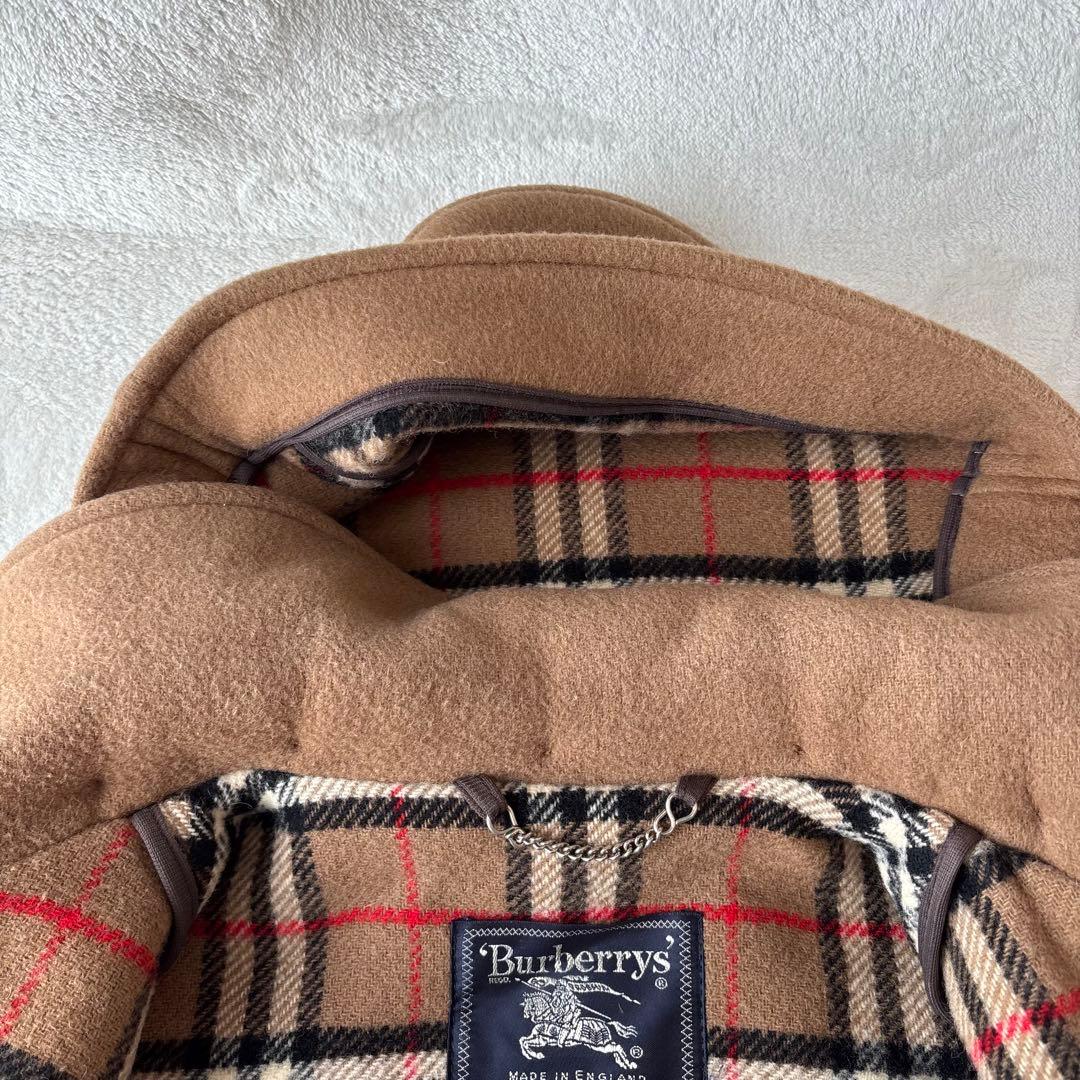 【英国製】Burberrys バーバリー 裏地ノバチェック柄 ダッフルコート