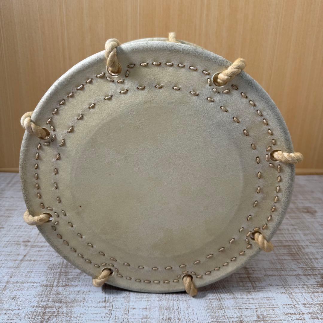 締太鼓 紐締め 平太鼓 和太鼓　スタンド付き　太鼓　祭り