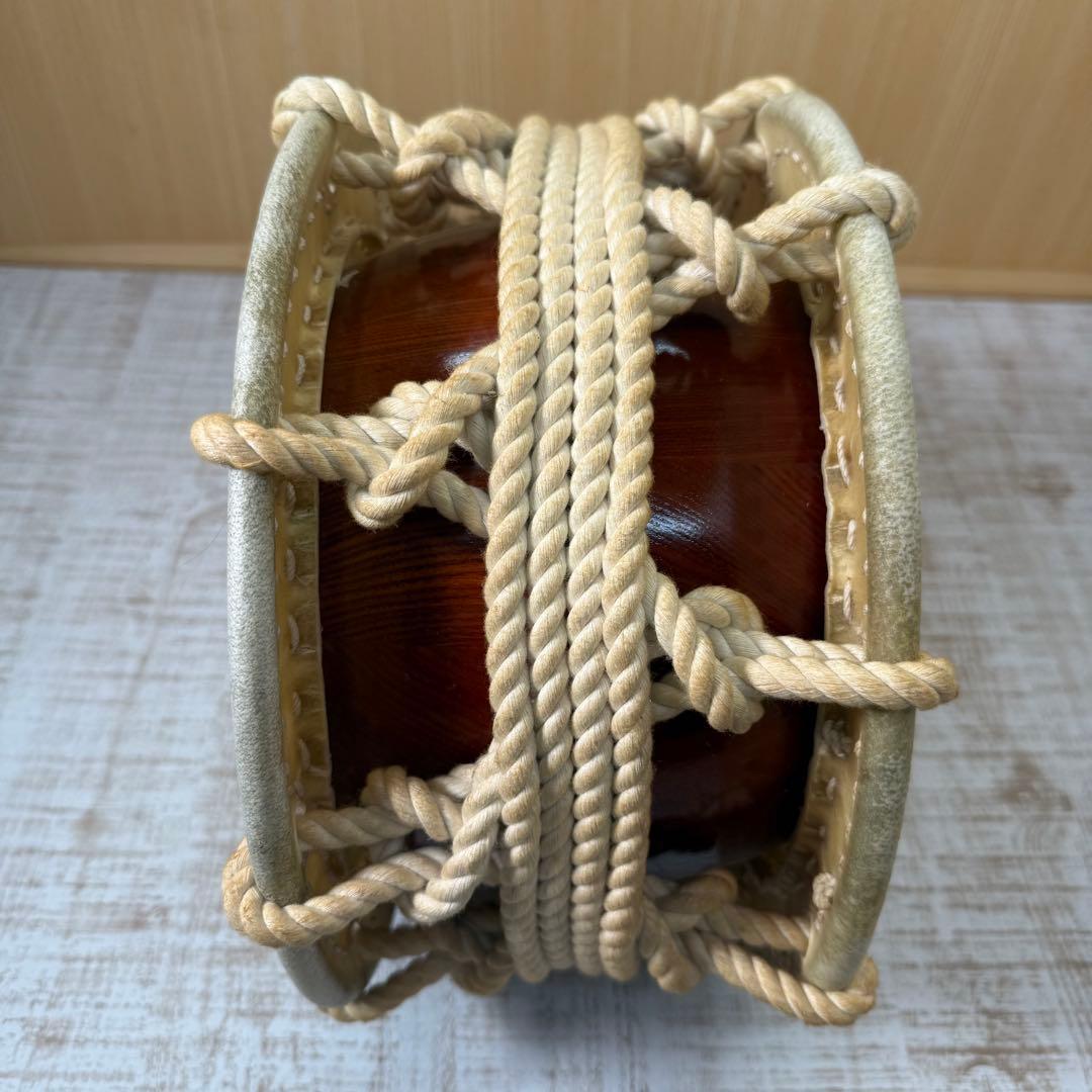 締太鼓 紐締め 平太鼓 和太鼓　スタンド付き　太鼓　祭り