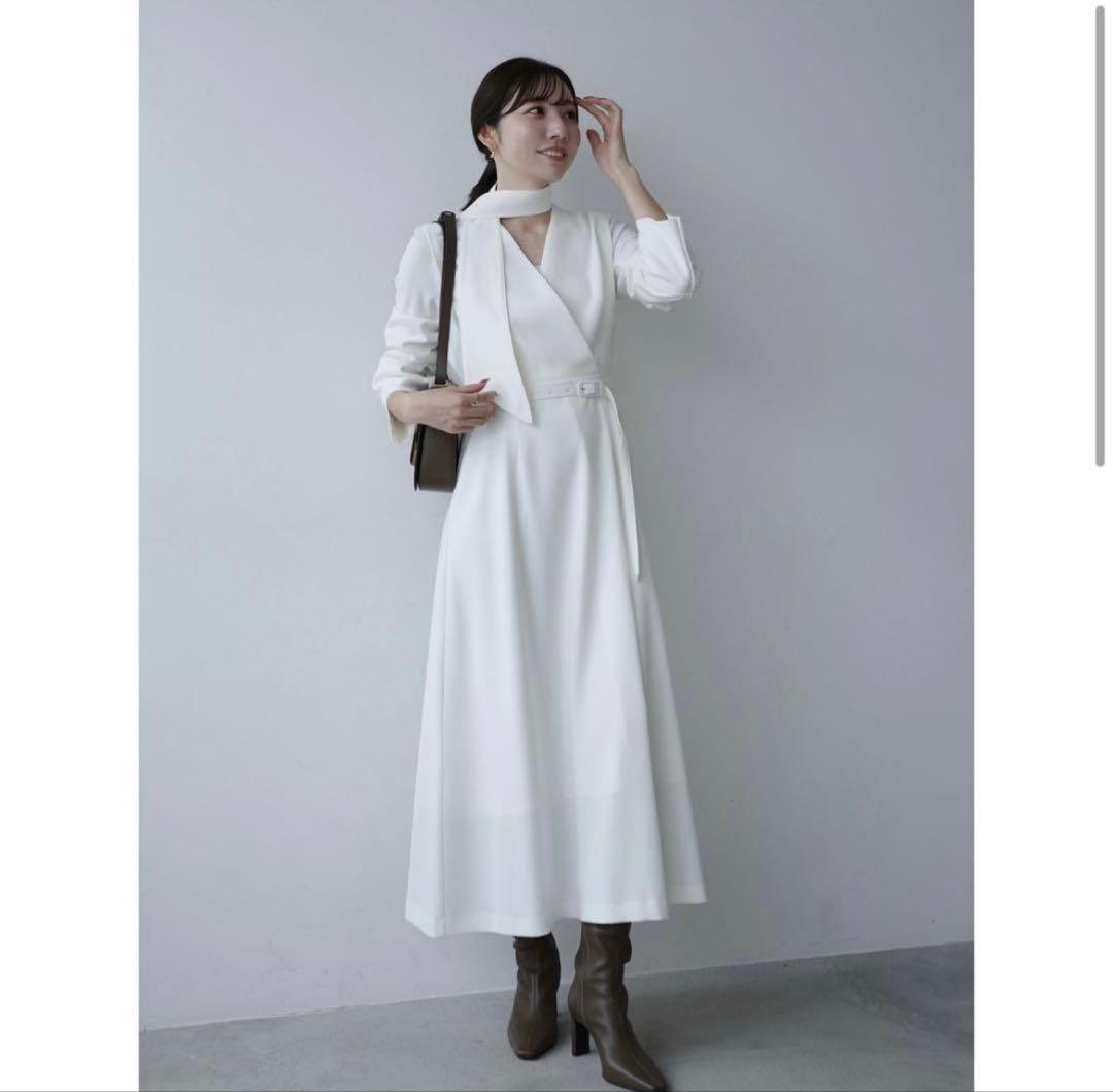 【値下げ‼︎】anuans アニュアンス ダブルサテンクラシカルワンピース