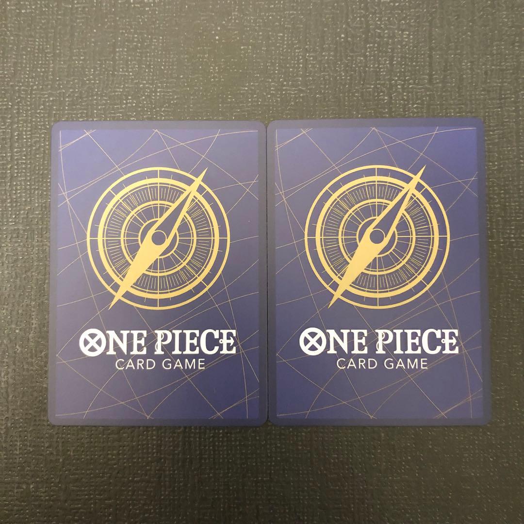 ワンピースカード　黄　ルフィ　シークレットパラレル　2枚セット
