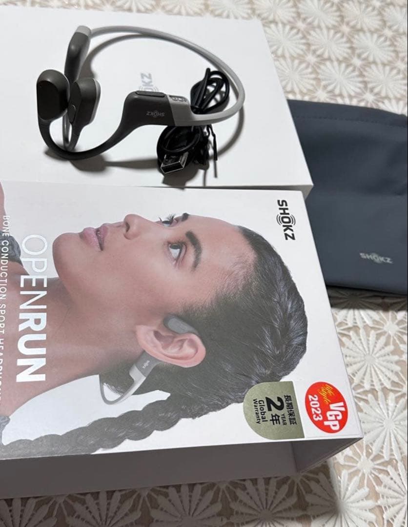 SHOKZ OpenRun 骨伝導イヤホン｜美品｜付属品完備