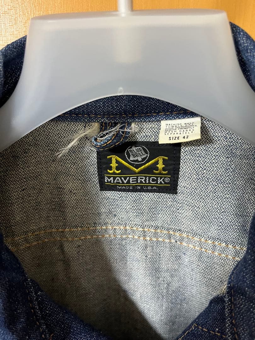 70s MAVERICK マーベリック デニム ジャケット 42 ブルーベル