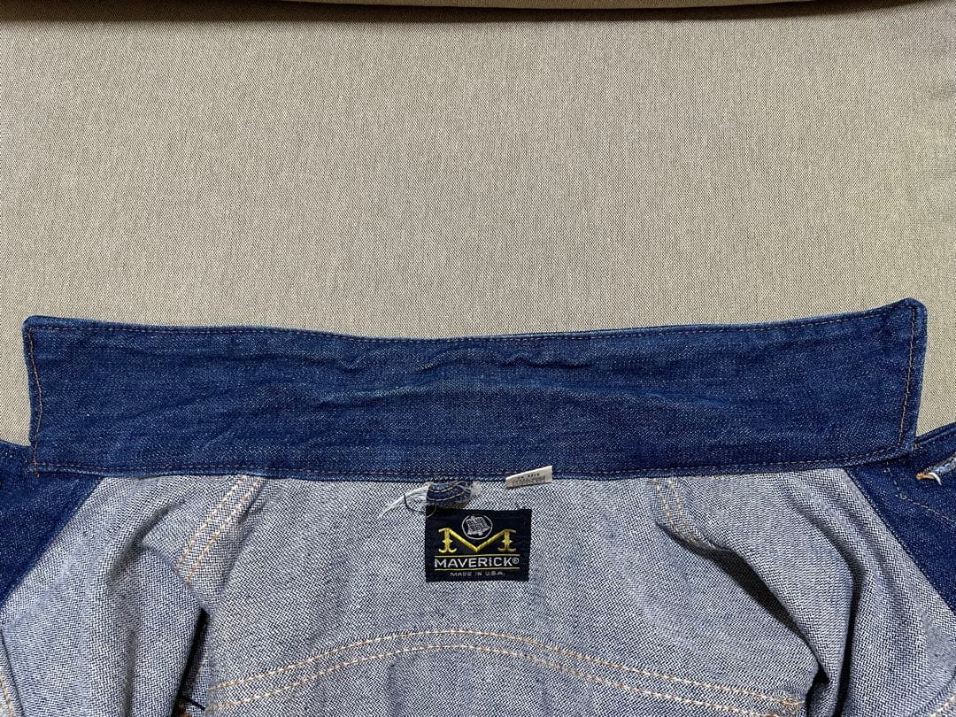 70s MAVERICK マーベリック デニム ジャケット 42 ブルーベル