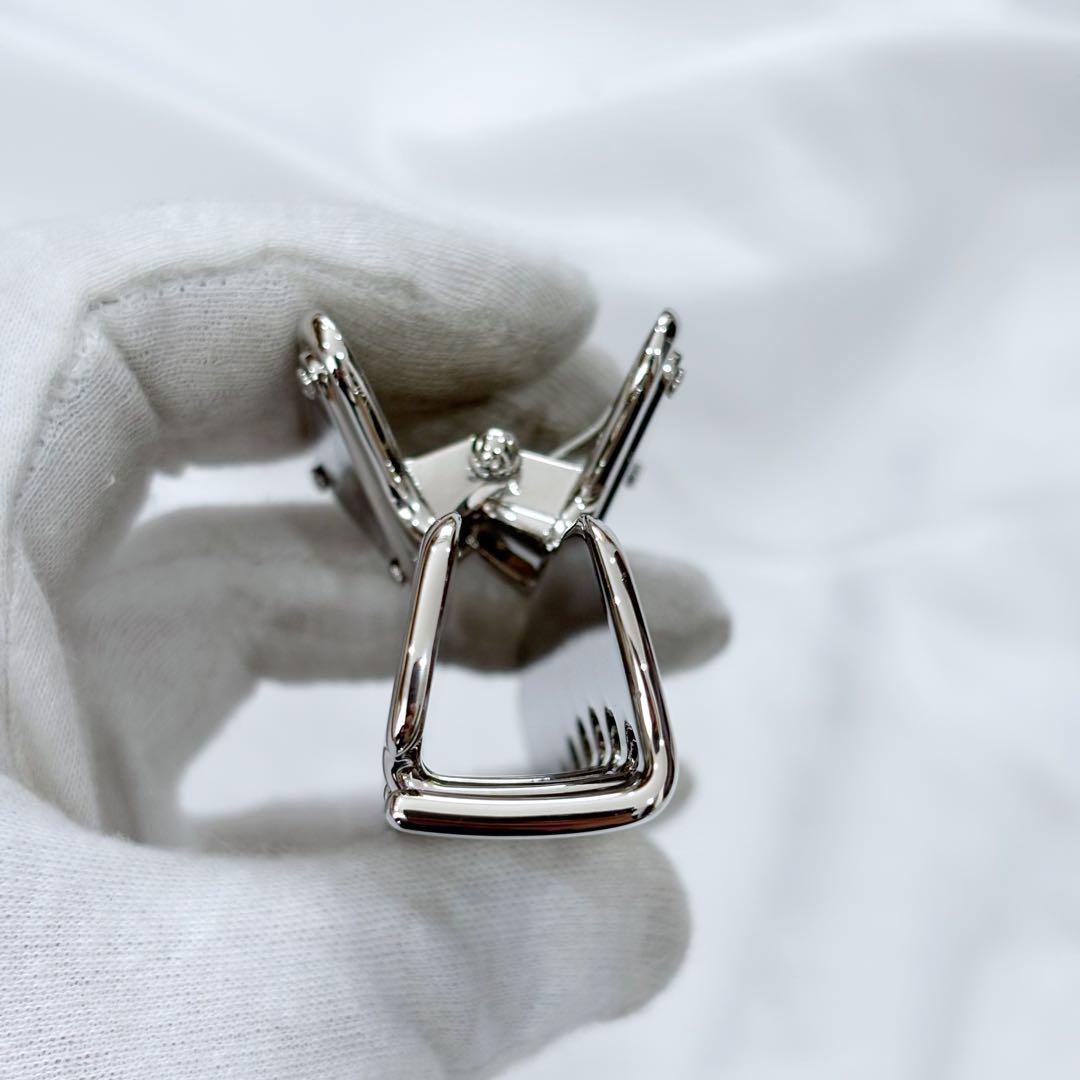 極美品　正規品✨　PRADA プラダ　ヘアクリップ　バレッタ　メタルクリップ