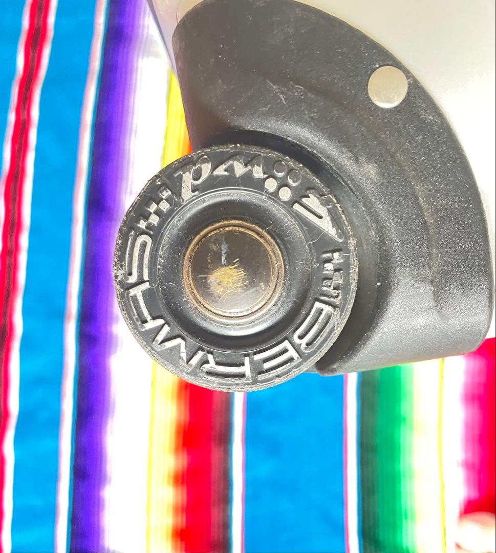 キャスター付 ビンテージアルミキャリーケース　TSAベルト付