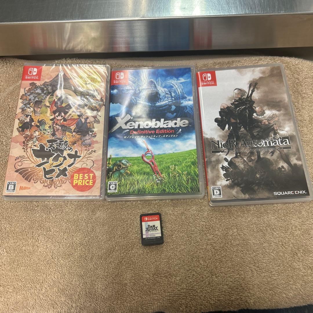 【お得】Switchソフト　スマブラ　NieR ゼノブレイド　天穂のサクナヒメ