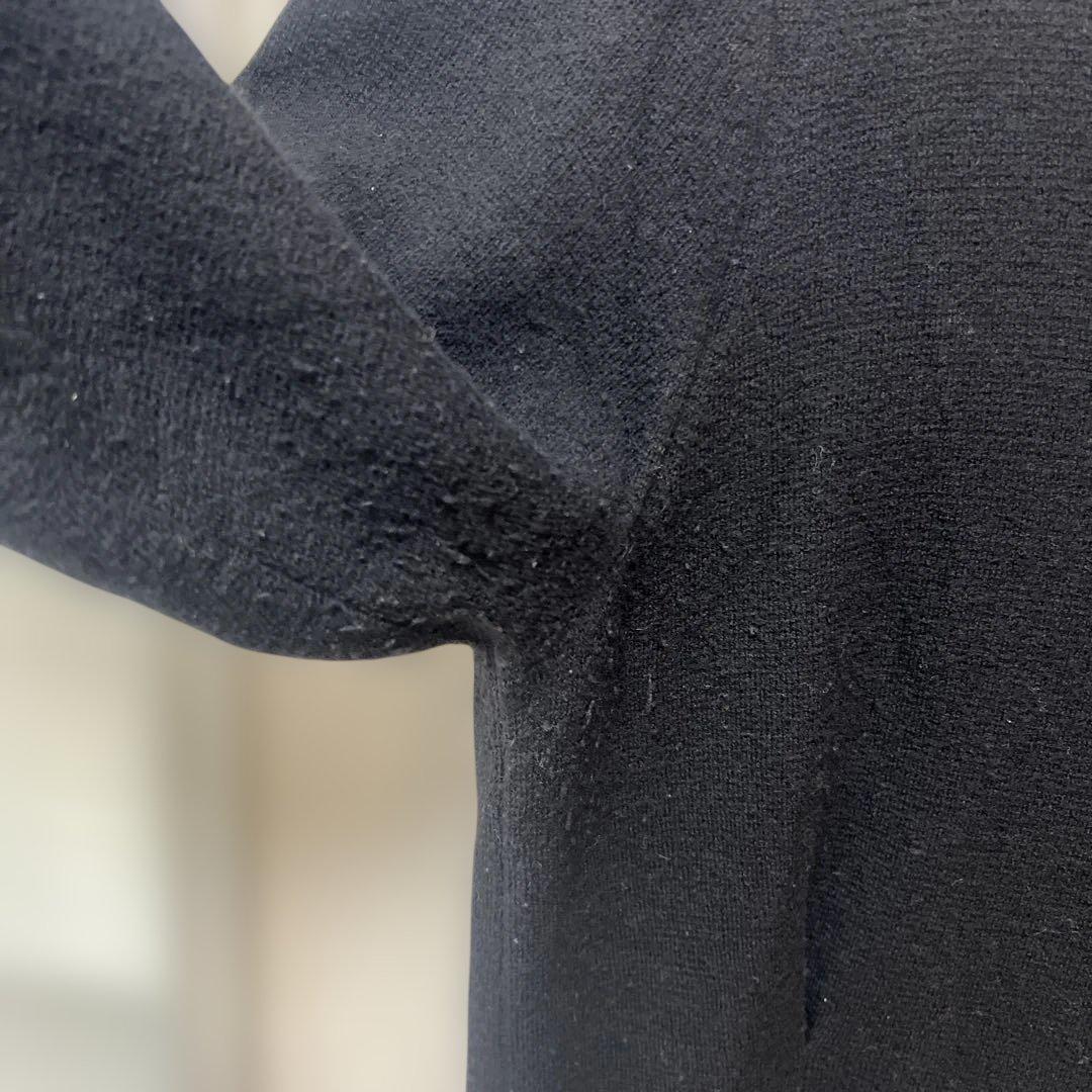 BORDERS at BALCONY ブラック ロングニットワンピース38サイズ