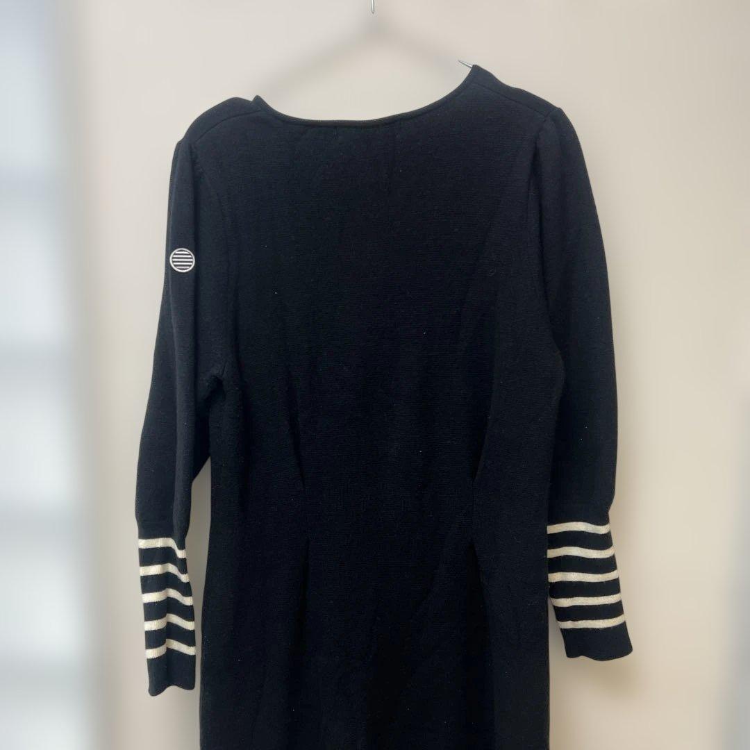 BORDERS at BALCONY ブラック ロングニットワンピース38サイズ