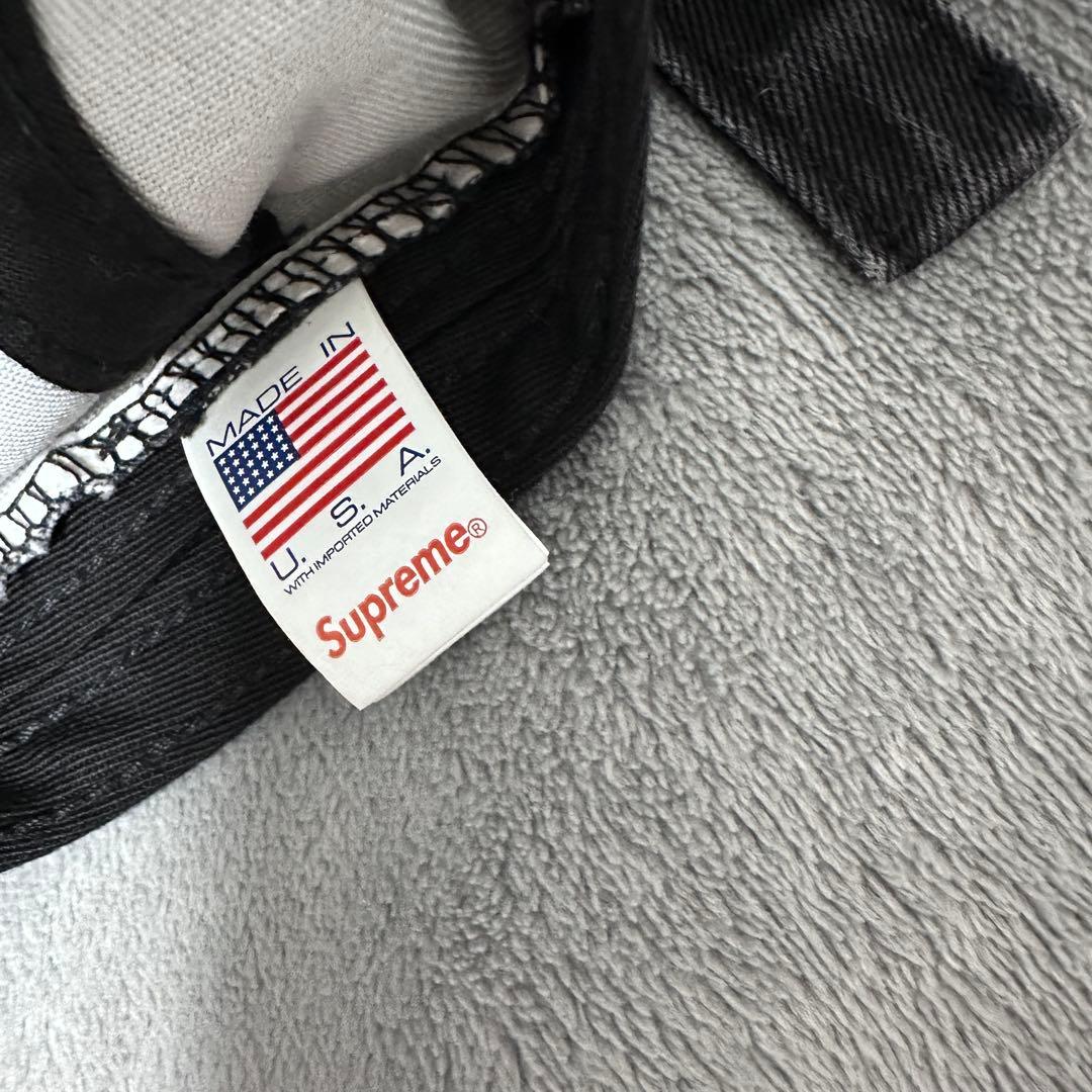 Supreme ブラックキャップ Sロゴ刺繍