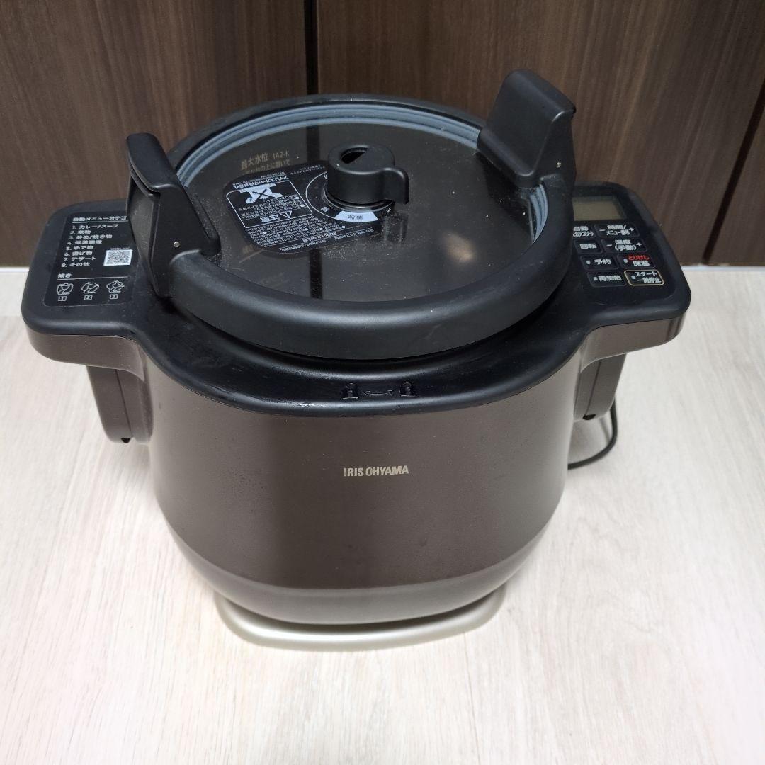 最終値下げ IRIS OHYAMA ドラムシェフ 電気圧力鍋 3.0L ブラウン