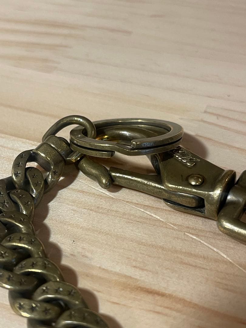 廃盤 CALEE キャリー ウォレットチェーン 真鍮製