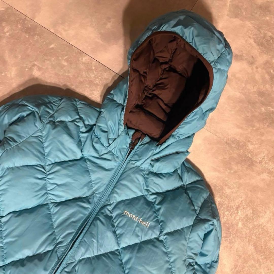 00s montbell リバーシブル キルティング ダウンジャケット テック系