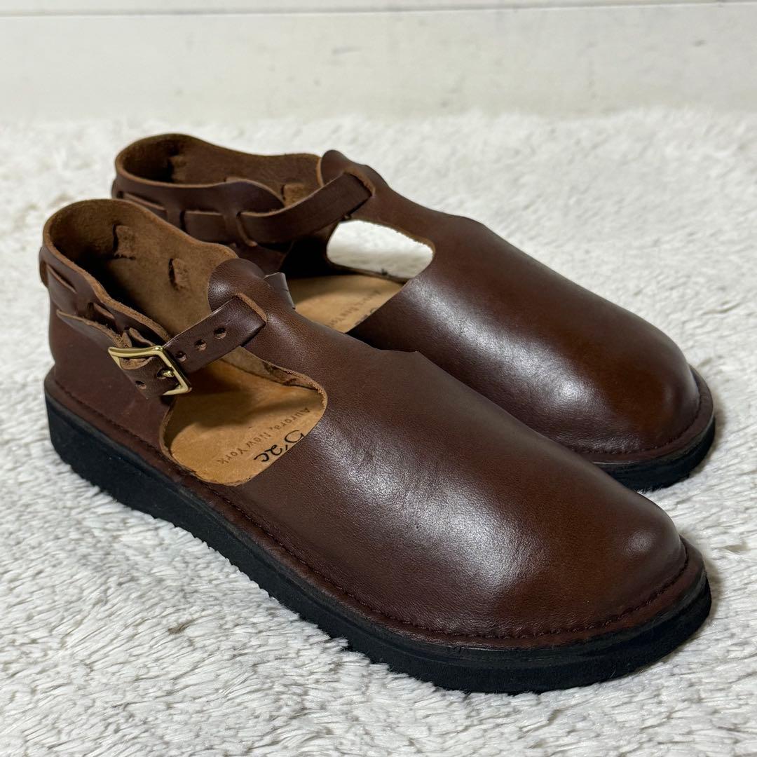 ⭐️未使用品⭐️　オーロラシューズ　Tストラップ　ウエストインディアン　ブラウン